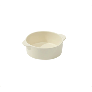 Dual-Handle Ceramic Pet Feeding Bowl/700ml/White