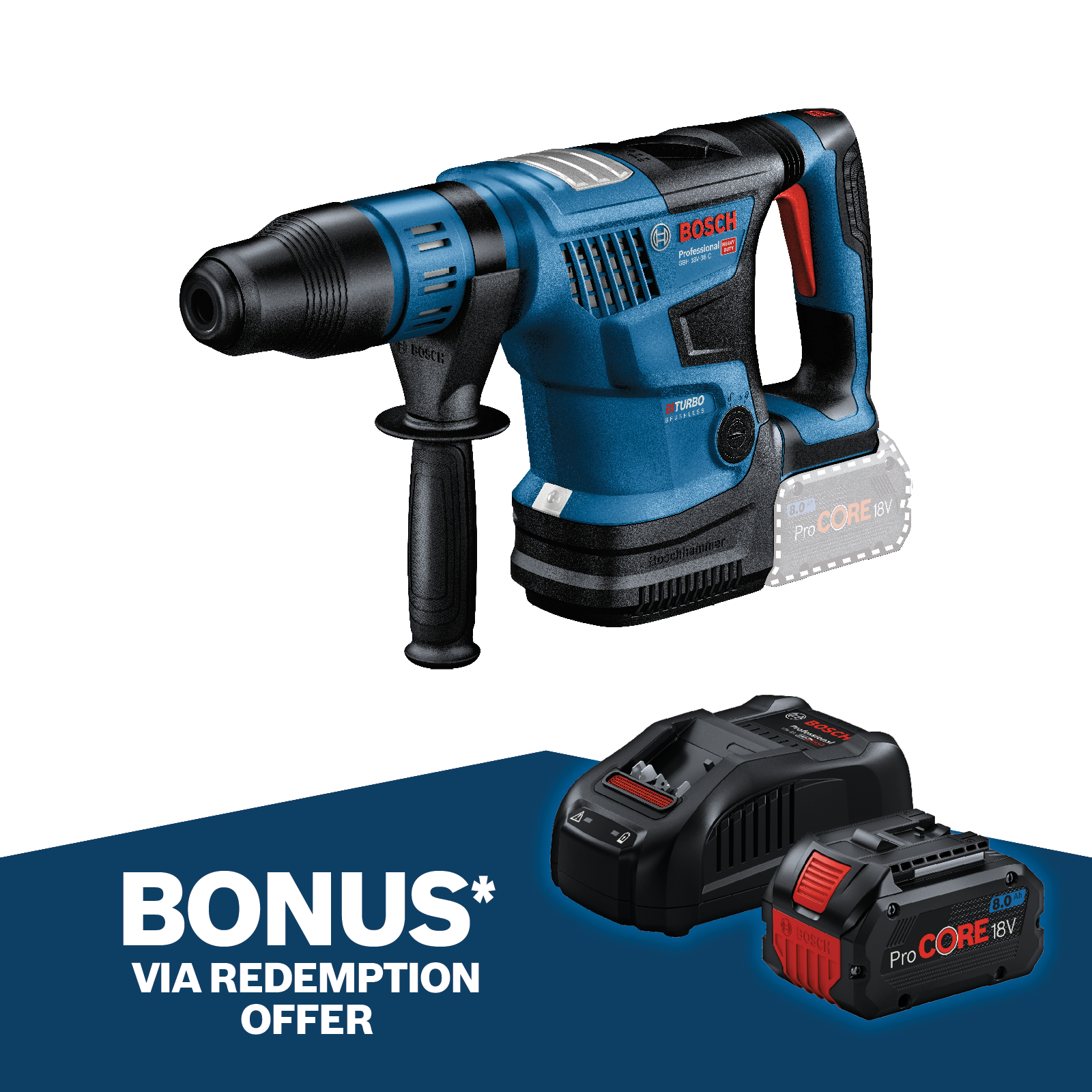 Bunnings Bosch 18V Professional BITURBO SDS Max Rotary Hammer 0611915082 Skin only PriceGrabber