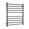 Hotwire 130W 900 x 700mm Gun Metal 10 Bar Flat Round Heated Towel Rail with Timer