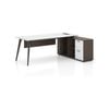 Esma 2m L-shaped Executive Desk White and Grey