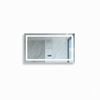 P&P Silver Smart LED Mirror Bluetooth Speaker Display Anti Fog Bathroom