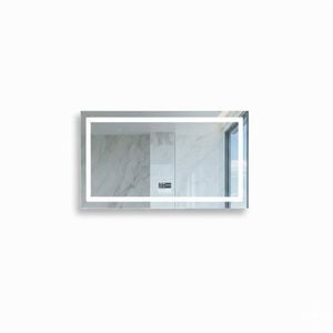 P&P Silver Smart LED Mirror Bluetooth Speaker Display Anti Fog Bathroom