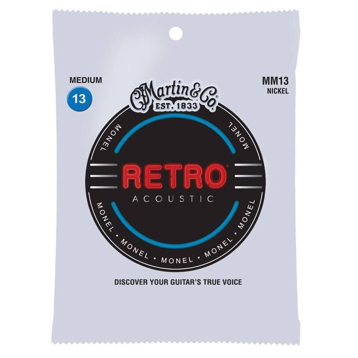 Martin Guitar MM13 Retro Acoustic 6 Strings Monel Medium Gauge