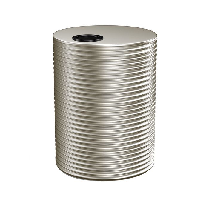 Kingspan 10000L Round Steel Water Tank - Evening Haze 2700mm x 1860mm