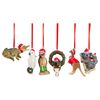 Christabelle Box of 6 Assorted Aussie Animals Christmas Tree Decorations