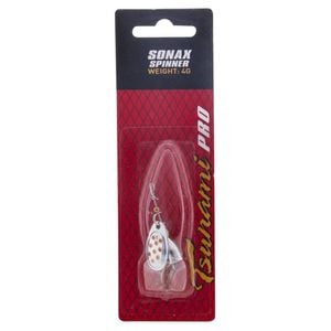 Size 1 Silver Blade/Red & Yellow Tsunami Sonax Spinner Lure - 4gm Spinner