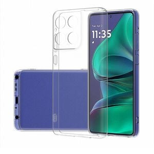 MEZON Motorola Moto G56 5G Slim Clear TPU Gel Back Case Wireless Charging Compatible