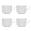 4PK Ecology 420ml Canvas Short Espresso/Coffee Mug Tableware - White
