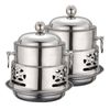 SOGA 2 Pack Mini Hot Pot Alcohol Stove Stainless Steel Lid