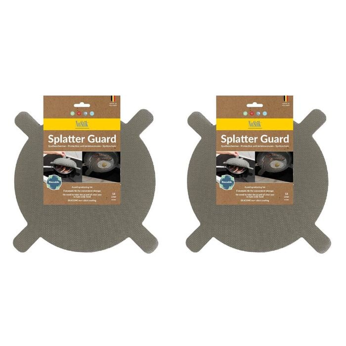 2PK Nostik Silicone+Fibreglass Splatter Guard Liner 36cm - Grey