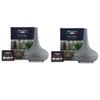 2 X Milano Decor Ultrasonic Aroma Diffusers + 6 Diffuser Oils Set Matt Grey