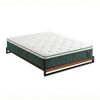 Zinus King Ironline Bamboo Metal Bed Frame & Pocket Spring Mattress Set, 15cm High, Green Premium Euro Top
