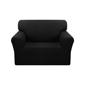 SOGA Black Colored 1- Seater Sofa Cover