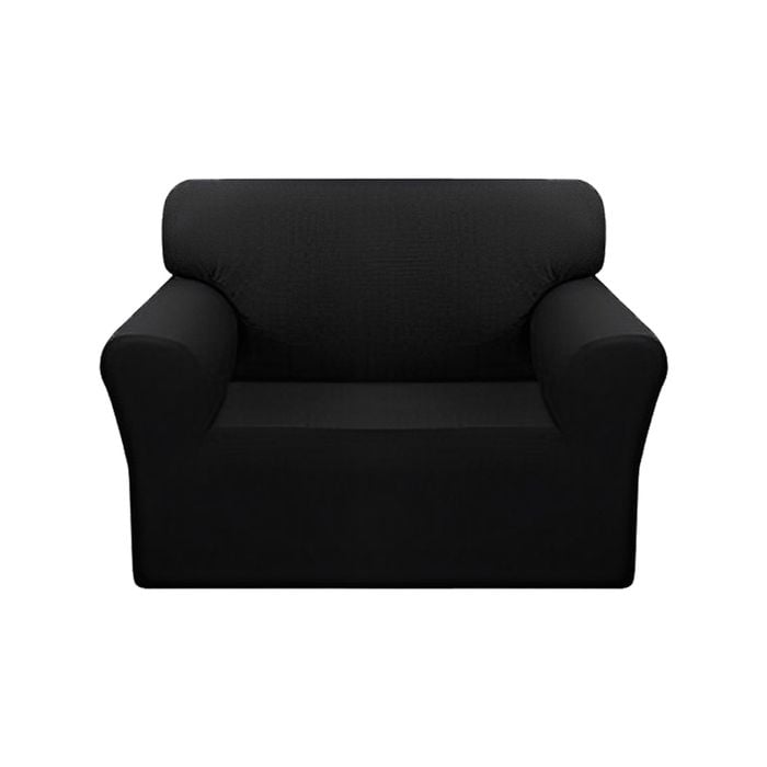 SOGA Black Colored 1- Seater Sofa Cover