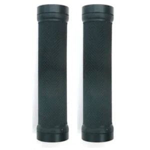 Trigram Lock-on Bike Grips Kraton Rubber 130mm with 2 side lock rings Black