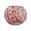 Maine & Crawford Micaela Orchid 12x10cm Glass Vase Round - Pink Clay
