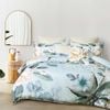 Azura Queen Bed Quilt Cover Percale Cotton Blue Home Bedding
