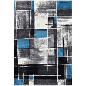 Loom & Lace Millard 297 80x150 Dark Grey Turquoise Runner Rug