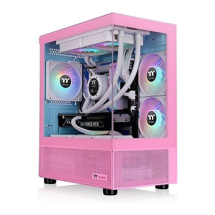 Thermaltake View 170 ARGB Tempered Glass Micro-ATX Case - Bubble Pink [CA-1Z4-00MAWN-00]
