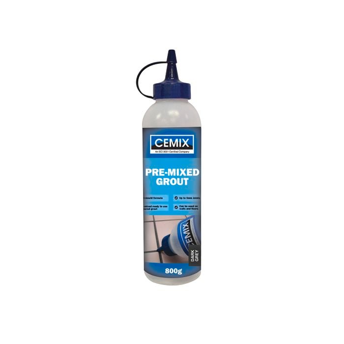 Cemix 800g Dark Grey Pre Mixed Grout