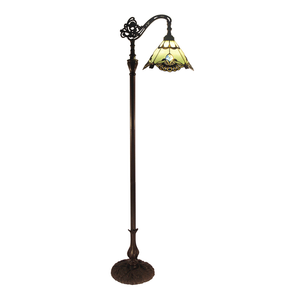 G&g Benita Edwardian Tiffany Floor Lamp Jade