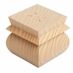 Pinetrim 78mm Untreated Clear Square Pine Feet