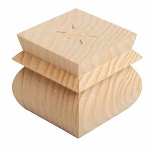 Pinetrim 78mm Untreated Clear Square Pine Feet