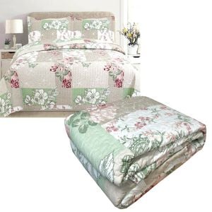 Bloomington Marseille 3 Pce Lightly Quilted Polyester Cotton Coverlet Set Queen/King