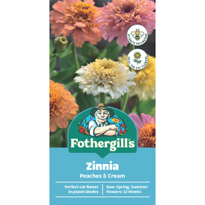 Fothergill's Zinnia Peaches & Cream Mixed Seeds