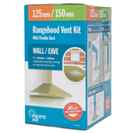 Pacific Air 125-150mm Flexible Wall OR Eave Rangehood Ducting Kit