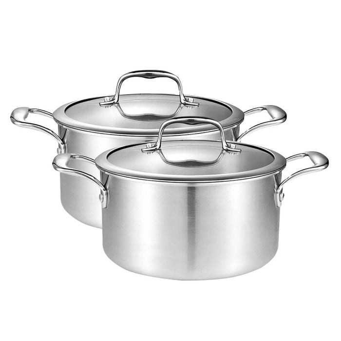 SOGA 2X 28cm Stainless Steel Soup Pot