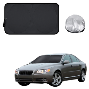 Front Windscreen Sun Shade for Volvo S80 2006 - 2016 - Standard 150 x 85 cm - Black