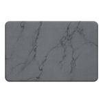 Hard Diatomite Bath Mat Stone Super Dry AntiSlip Foot Shower Mats in Dark Grey