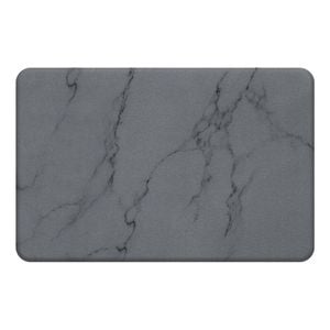 Hard Diatomite Bath Mat Stone Super Dry AntiSlip Foot Shower Mats in Dark Grey