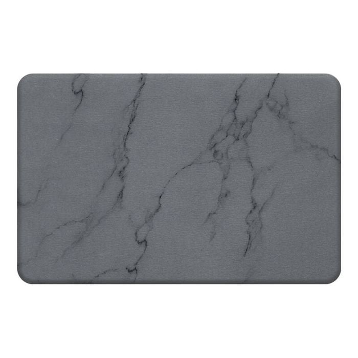 Hard Diatomite Bath Mat Stone Super Dry AntiSlip Foot Shower Mats in Dark Grey