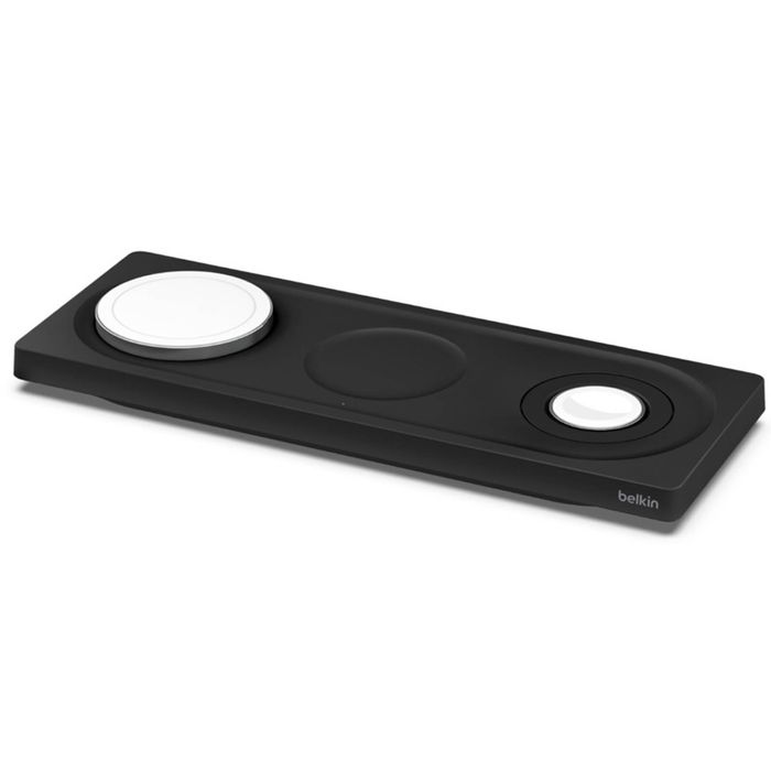 Belkin Boostcharge Pro 3-In-1 Wireless Charging Pad w/Magsafe Black