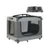 Costway Portable Pet Travel Carrier Large Soft Pet Crate 82.5x59x67cm Grey