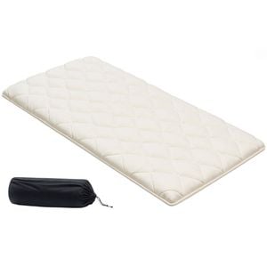 Vevor 2032 X 991 X 63.5 Mm Japanese Tatami Mat White Twin Size With Storage Bag Fastener For Dorm