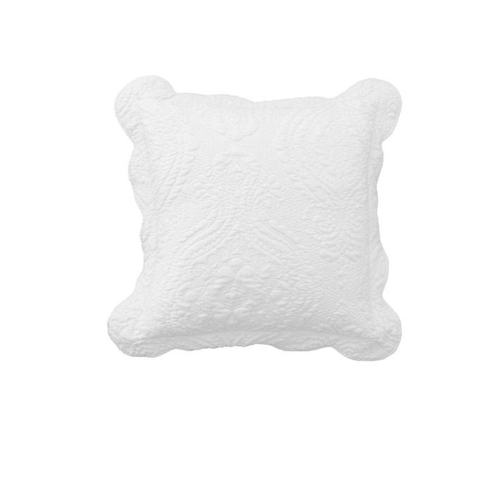 Bianca Elegance Cordelia White Square Cushion 43 x 43 cm