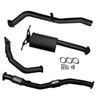 Ignite Exhausts Turbo Back For Nissan D22 Navara 2.5l 3" Cat & Muffler Black Aluminised Steel