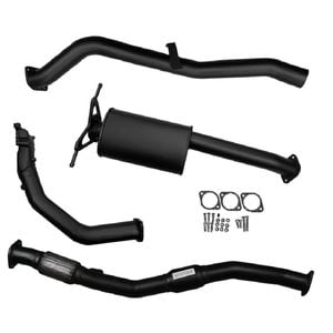 Ignite Exhausts Turbo Back For Nissan D22 Navara 2.5l 3" Cat & Muffler Black Aluminised Steel