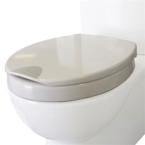 Haron White Soft Close High Toilet Seat