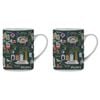 2PK Ashdene Land Down Under Vic Bone China Drinking Mug Green 370ml