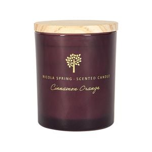 Soy Wax Scented Candle - 130g - Cinnamon & Orange - Warm Spiced Festive Fragrance Jarred Soy Wax Long Burn Perfect