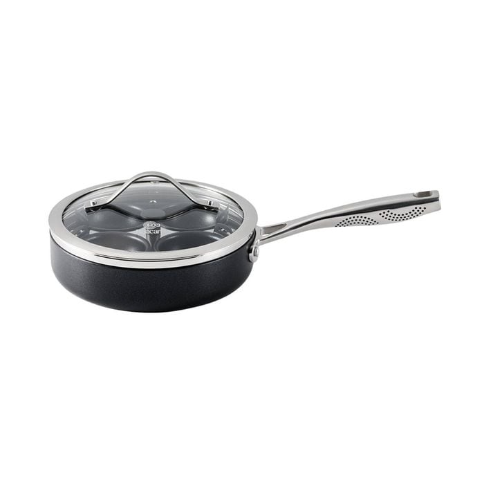 Baccarat Id3 Hard Anodised Egg Poacher With Lid