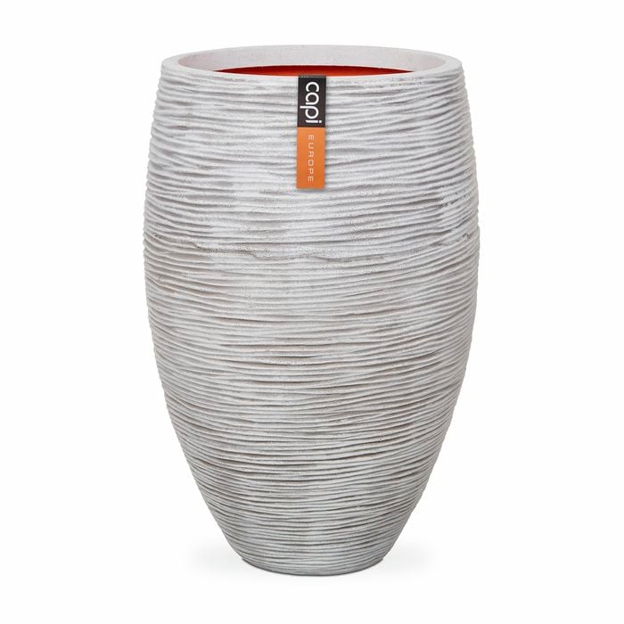 Capi 40 x 60cm Ivory Rib Outdoor Plant Pot