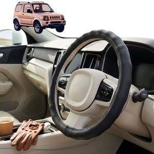 Australian Goose Steering Wheel Cover for Suzuki Jimny 1998 - 2018 (JB Manual) Circle Black