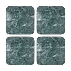 4pk Maxwell & Williams Coaster Collective Square Marble Coaster 10cm - Green