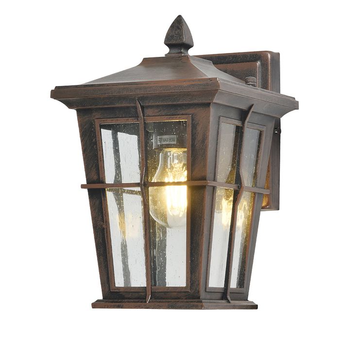 Vencha Eden Exterior Wall Light - Antique Brass