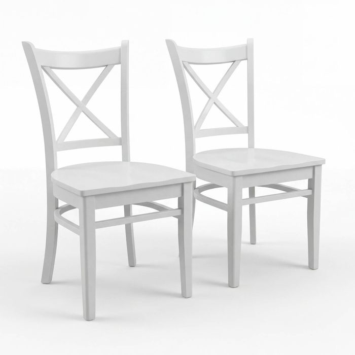 Cairns 2pc Set Hampton Dining Chair White